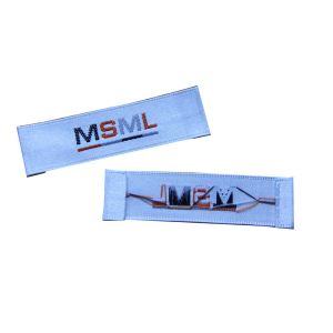 Customized Washable Woven Apparel Labels high density for sewing
