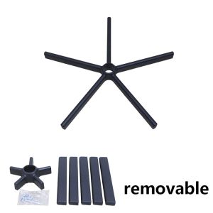 Disassembling Sturdy and Durable Office Chair Base Replacement Metal Constructio
