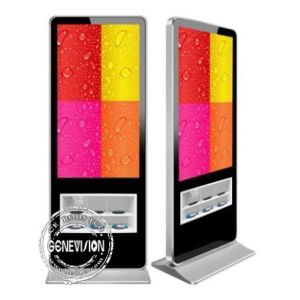 Cheap Exclusive Design Kiosk Digital Signage 55 Inch Floor Standing 500cd/m2 Brightness for sale