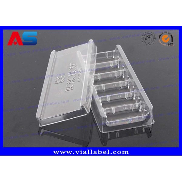 Quality Clear PVC Plastic Packaging Trays For Vaccines Vials 2mL / 3mL with Embossing Logo wholesale