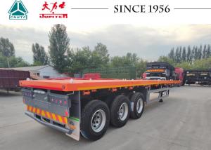 China 3 - Axle Flatbed Trailer 40 Foot Flatbed Trailer 40ft Container Flat Bed Trailer on sale