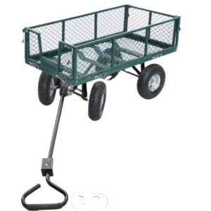 500LBS Weight Capacity 17KGS Metal Mesh Cart Wagon for Heavy Duty Material