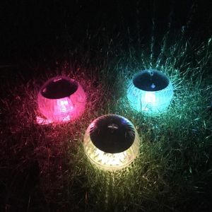 7 Color RGB Changing Underwater Ball Lamp Waterproof Solar Powered Yard Garden