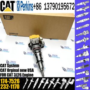 China Diesel fuel injector 174-7527	232-1183 OR-9350	111-7916 198-4752 1OR-9239 174-7526 for C-A-T 3126  Diesel Engine on sale