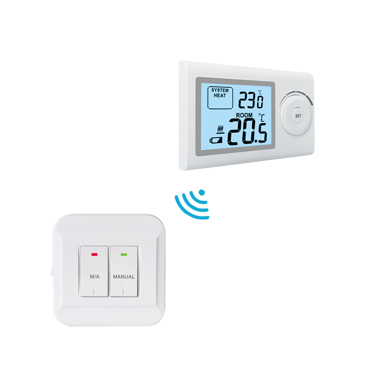 Cheap 868MHZ Control Room Non-programmable Thermostat Efficiency in B2B Purchases and Design for sale