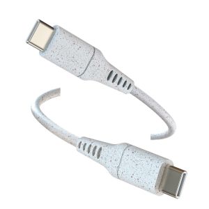 Wheat Color Type C To Type C Data USB Cable Customized Length
