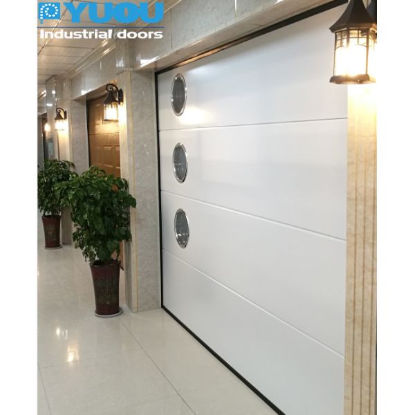 Steel PU Overhead Sectional Roller Garage Door Insulated Residential Automatic