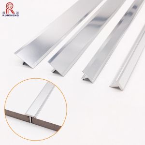 T Shape Aluminium Transition Strip Metal Tile Boder Trim Strips For Transition