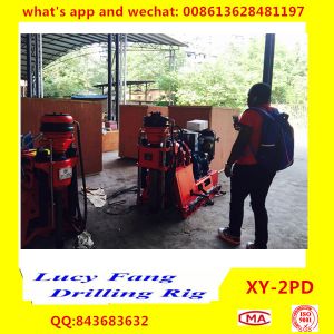 China Made Portable Soil Testing Drilling Rig XY-2PD wth HQ accessories and SPT