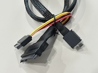 SFF-8654 8i to SFF-8654 8i High-Speed Mini SAS HD Connector Cable, 1.0 m 32AWG