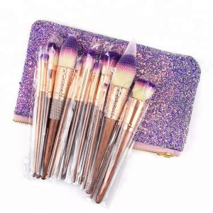 17pcs Cosmetic Makeup Brush Set With Pouch