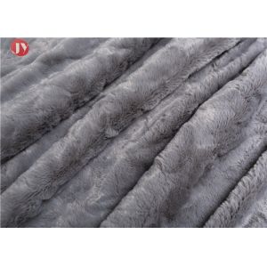 Home Textiles Plush Fur Blanket Knitted Darker Gray Animal Rabbit Fur Blanket