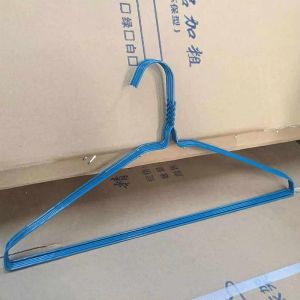 China Disposable Blue / White Dry Cleaner Hanger For Cold Weather Cloth Items on sale