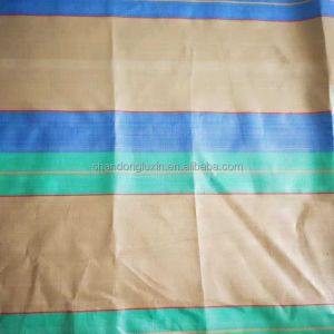 Woven PE Tarpaulin Stripes Waterproof Dust Proof Rainproof Sunlight Blocking