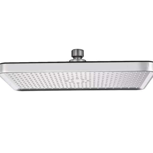 Quality ABS Plastic Square Bathroom Wash Shower Head With And Chrome Top Onsite Installation wholesale