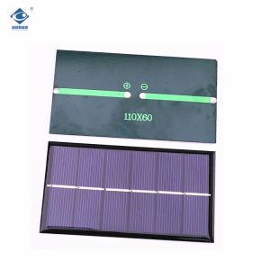 Customized Mini Epoxy Solar Panel ZW-11060-3V Poly Waterproof Solar Panel 1W