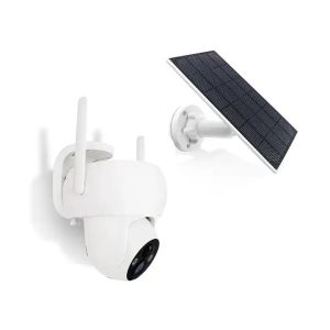 3MP Wifi Solar Camera 4MP Wireless Surveillance IP Camera With 9000mah Recharge