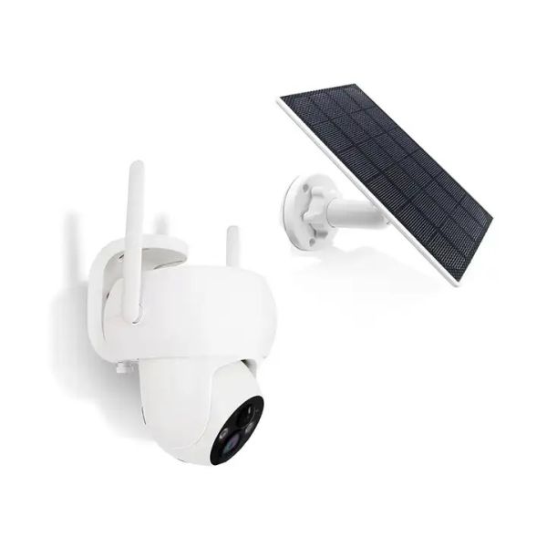 3MP Wifi Solar Camera 4MP Wireless Surveillance IP Camera With 9000mah Recharge