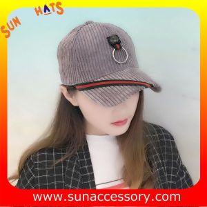 QF17046 Sun Accessory customized corduroy baseball cap, embroidered logo on the