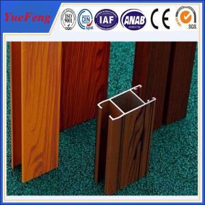 Cheap Chinese new product wood colour aluminium profile rail for sliding door / aluminum railing for sale