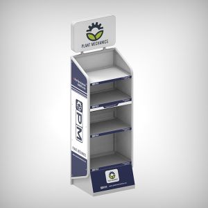 Retail Store Fixture Metal 4-tier Display Stands For Plant Mechanics