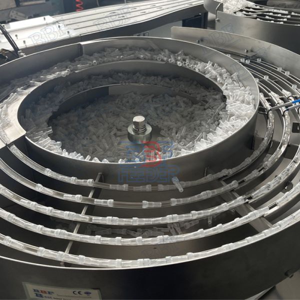 Multi Lane Bowl Feeding System Plastic Parts Vibrating Feeder Power 1000W