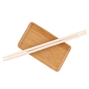 Disposable Bamboo Chopsticks Food Grade with Paper Sleeve Packing