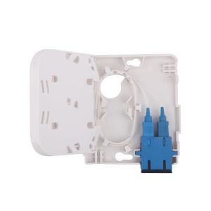 SC Duplex FTTH Fiber Optic Termination Box Wall Outlet Optical Terminal Box
