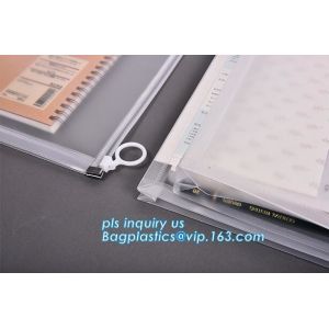 plastic Zippered Envelope k Waterproof PP Bags Seamless Slider Closure Storage