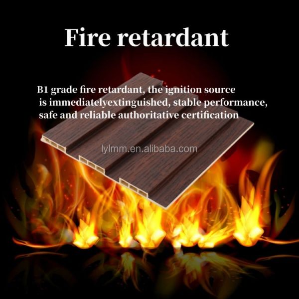 Indoor Decoration Fence WPC Panels with Eco-Friendly Lamination and Damask Pattern