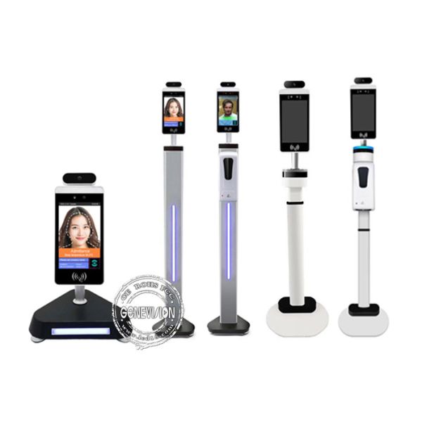 Quality Non-contact Face Recognition Mask Recognition Attendance Record All in One Digital Kiosk With Multi Language wholesale