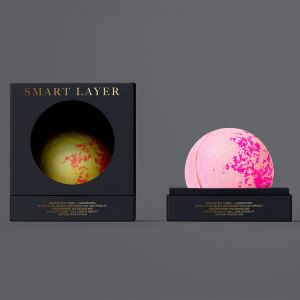 Custom Luxury Lid And Base Bath Bomb Gift Packaging Box With Window