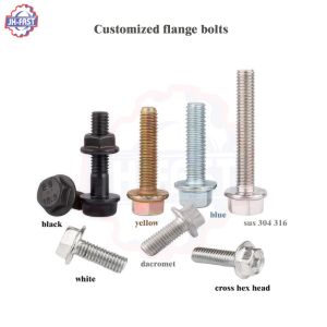 Cheap ISO Standard Stainless Steel Hex Flange Bolts M4 M5 M6 M8 M10 M16 DIN 6921 A2 Grade 10.9 for sale