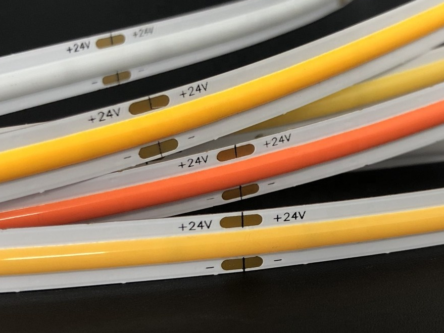 2800 Mcd RGB COB LED Strip Lights Without Dots 16.4ft Party Bar