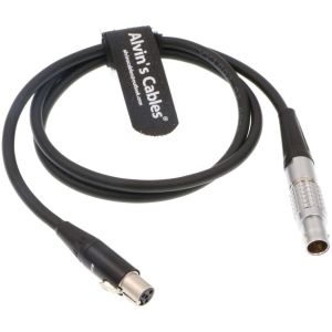 XLR 4 Pin Female 80cm Camera Power Cable For Glidecam Monitor