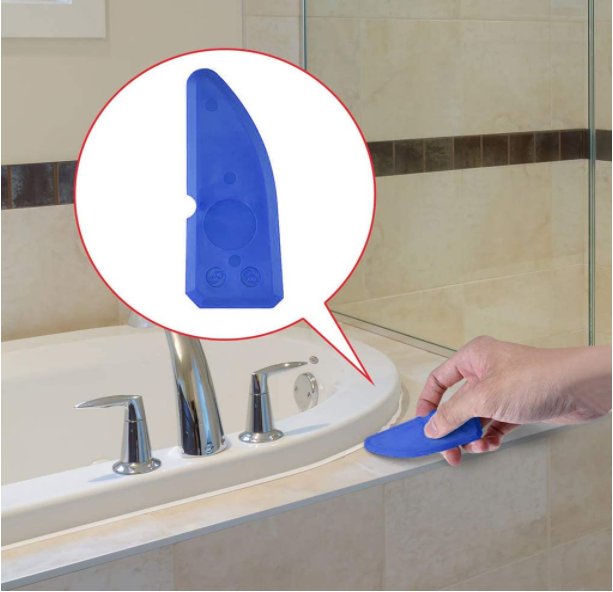 Caulking Tool Silicone Sealant Finishing Grout Tools Kit 12 Pieces Caulk Skirting Boards & Base Boards Replaceable Pads