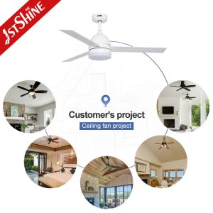 52 Inch Multi Color Ceiling Fan with Remote Control and LED Light Function