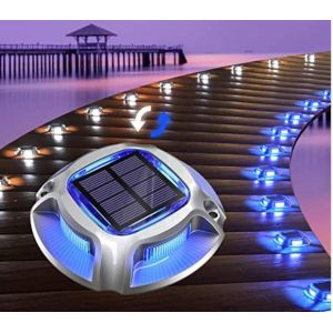 China Outdoor Solar Powered Waterproof Dock Lights Warming Step LED Deck Solar Driveway Lights on sale
