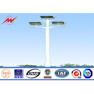 Anticorrosive Round 25M HDG Plaza High Mast Pole with Round Lamp Panel