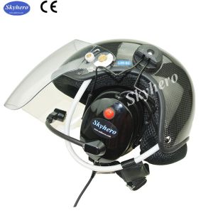 Carbon fiber Paramotor helmet PPG helmet with high noise cancel headset EN966