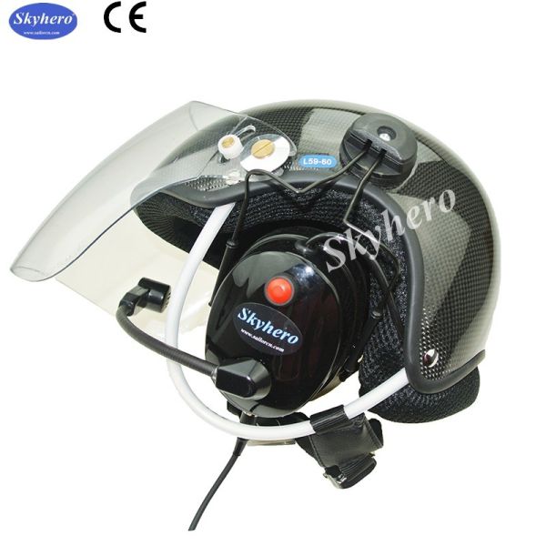 Carbon fiber Paramotor helmet PPG helmet with high noise cancel headset EN966