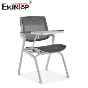 Mesh Back Stackable Meeting Training Chair With Tablet Easy Assemble