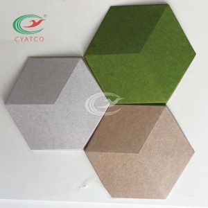 3D Lightweight Hexagon Sound Tiles , Odorless Hexagonal Acoustic Wall Panels