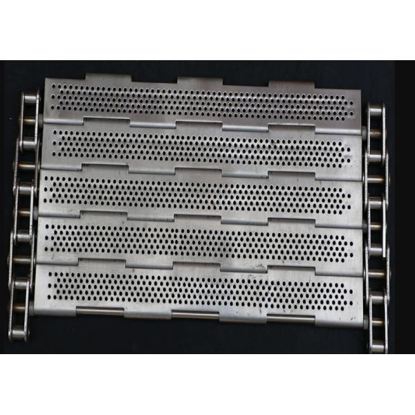Stainless Steel Perforated Plate Belt , Mesh Conveyor Chain With 2062 Roller