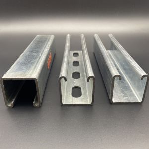 Cheap 41x41x2.5mm Customized Slotted Plain Unistrut Strut Channel for sale