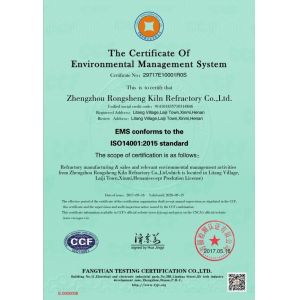 Zhengzhou Rongsheng Refractory Co., Ltd. Certifications