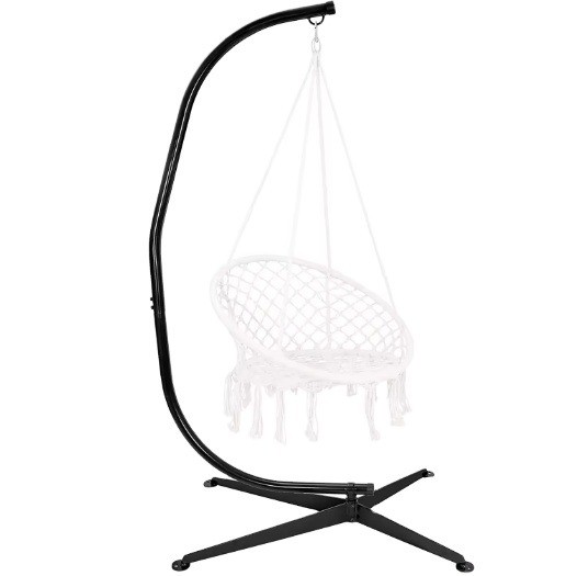 Quality Outdoor Activity Must-Have Space Saving Solid Steel Hammock Chair C Stand for General wholesale