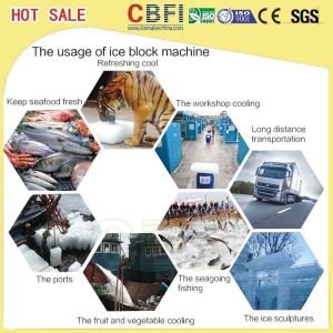 1000Kg - 100000Kg Capacity Ice Block Machine With PLC Controller