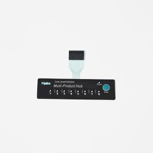 White Blue Backlit Membrane Switches DC 12V With Glossy Matte Surface