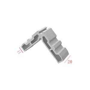 Double-Point punching Corner Connector by crimping machine with Pin Screw for